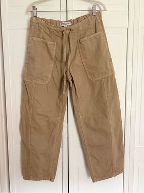 Scotch & Soda Tan Barrel-Leg Cargo Pants